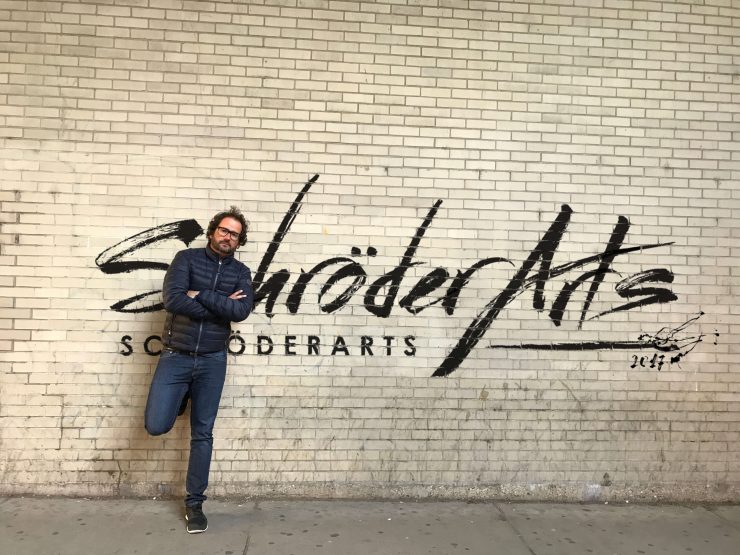 Zeigt den Maler Pete Schröder - Street Art in San Francisco 2017